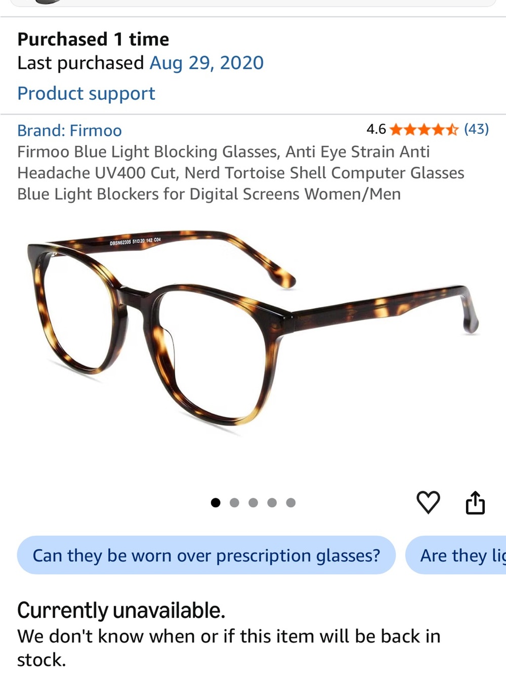 Tortoiseshell Blue Light Blocking Glasses - Brown